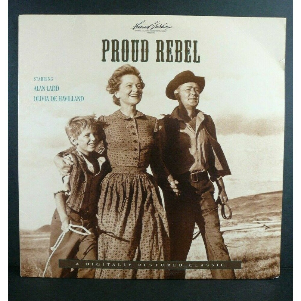 Proud Rebel - Alan Ladd, Olivia De Havilland 1958 - Laser Disc - Vintage